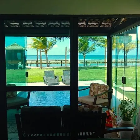Casa A Beira Mar, Pe Na Areia, Tipo Bangalo, Piscina Privativa, Muro Alto, Porto De Galinhas Pe Exterior foto